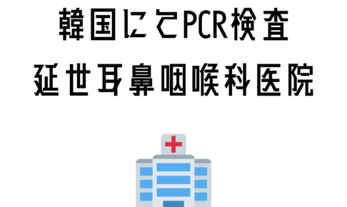 韓国でPCR【延世耳鼻咽喉科】